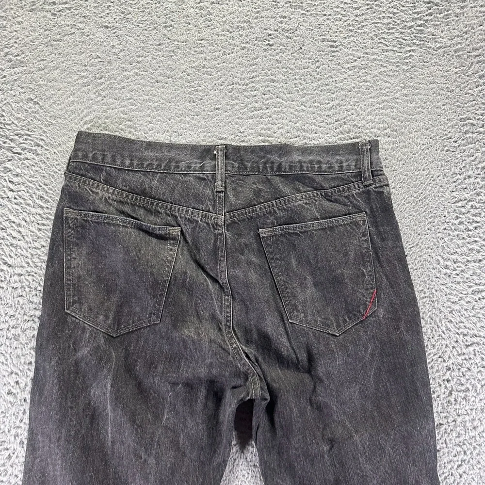 Banana Republic Jeans Mens 34x26 Black Cotton Denim Straight Leg Travel Workwear